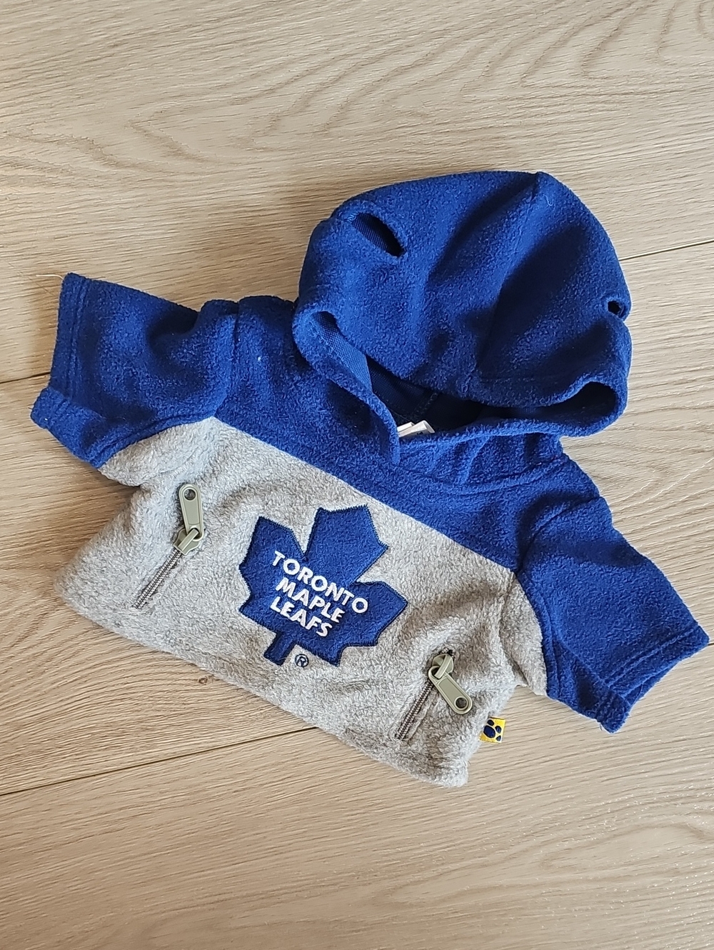 Build A Bear NHL Toronto Maple Leafs Fleece Hoodie Sweater Plush Bear Clothes